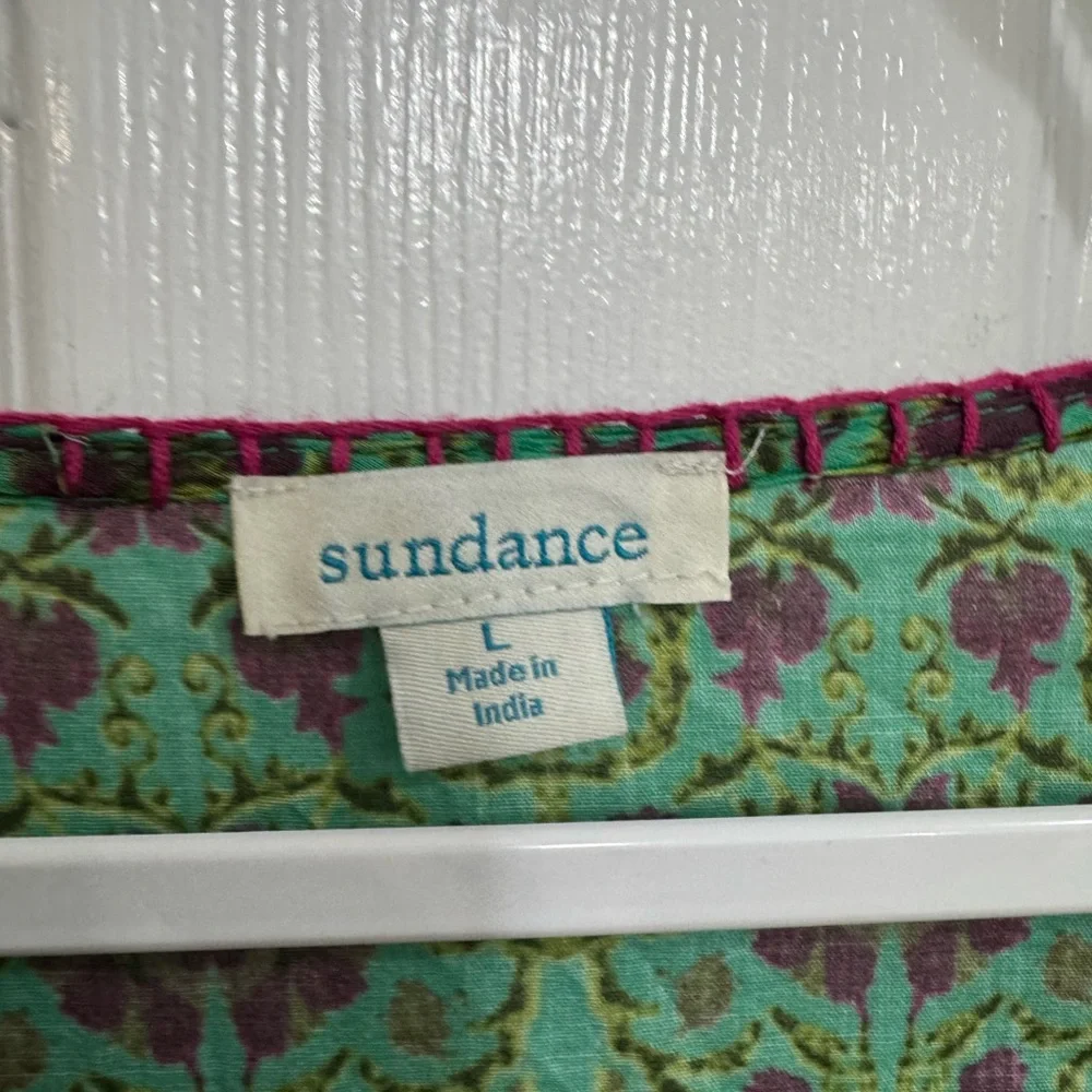 Sundance Green Printed V-Neck Maxi Dress - Picture 2 of 3